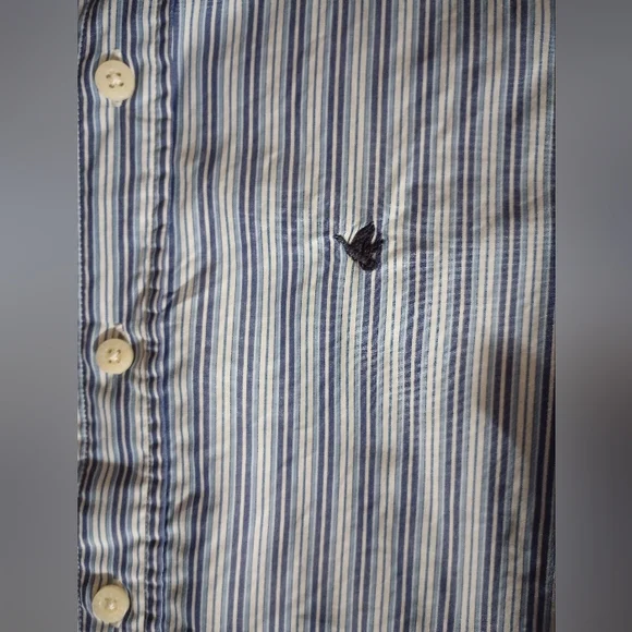 Brooksfield Blue Stripe Shirt - Picture 5 of 7